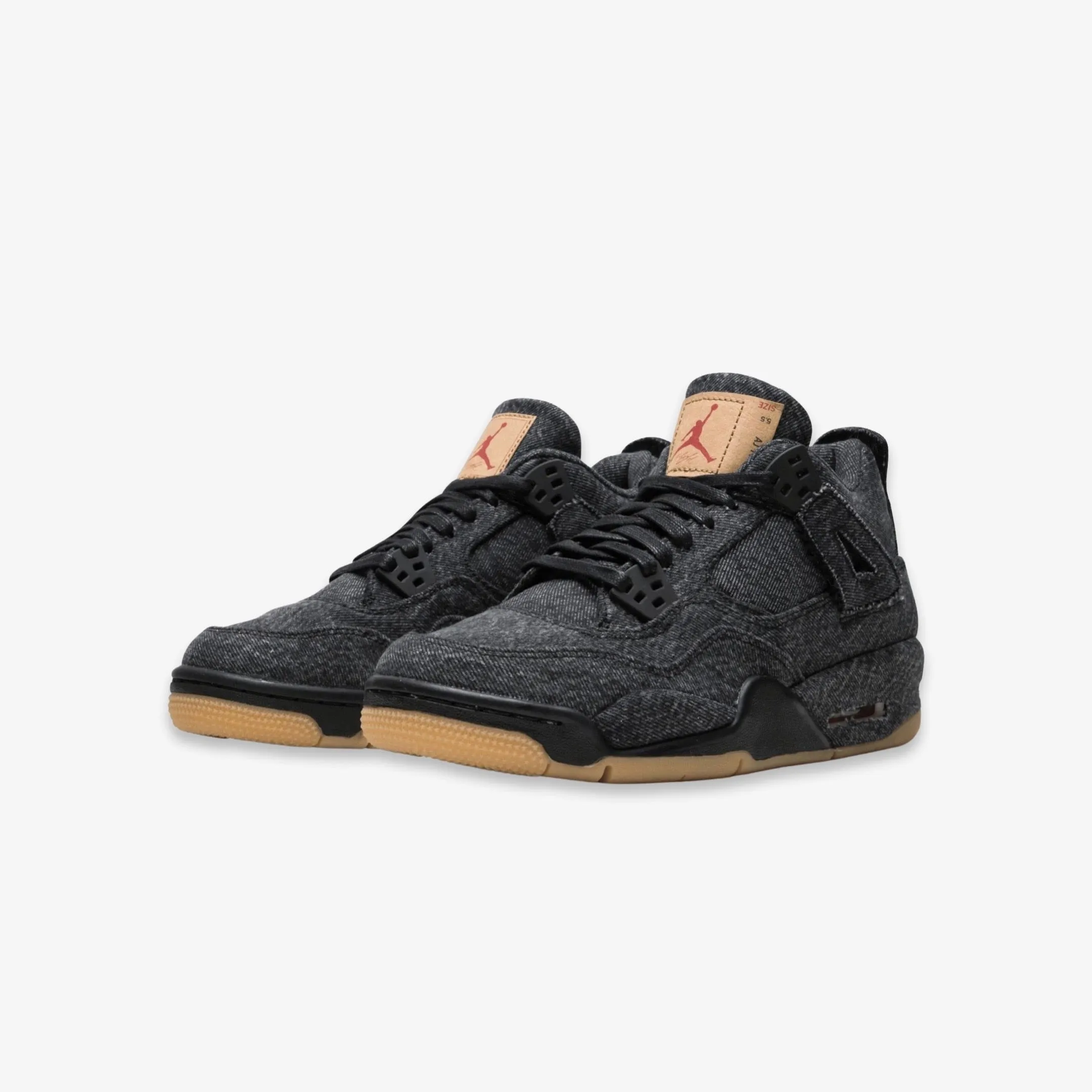 (GS) Air Jordan 4 Retro Levi's NRG 'Black Denim' (Levi's Tag) (2018) AQ9103-001