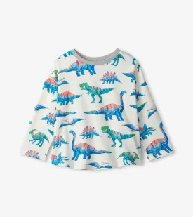 Hatley Baby Boys Ivory Imagine Dinos Top