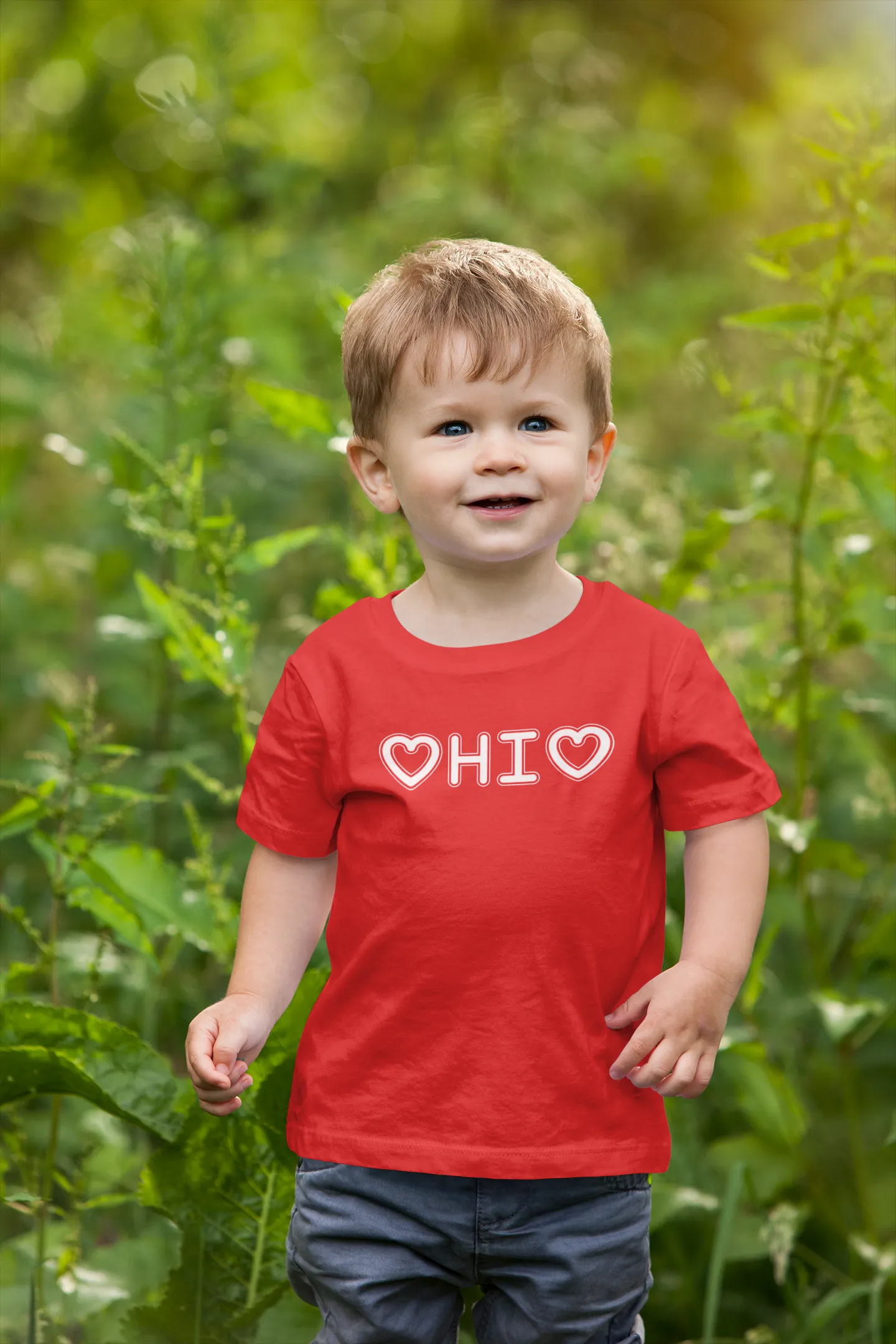 Hearts Ohio Soft Toddler T-Shirt