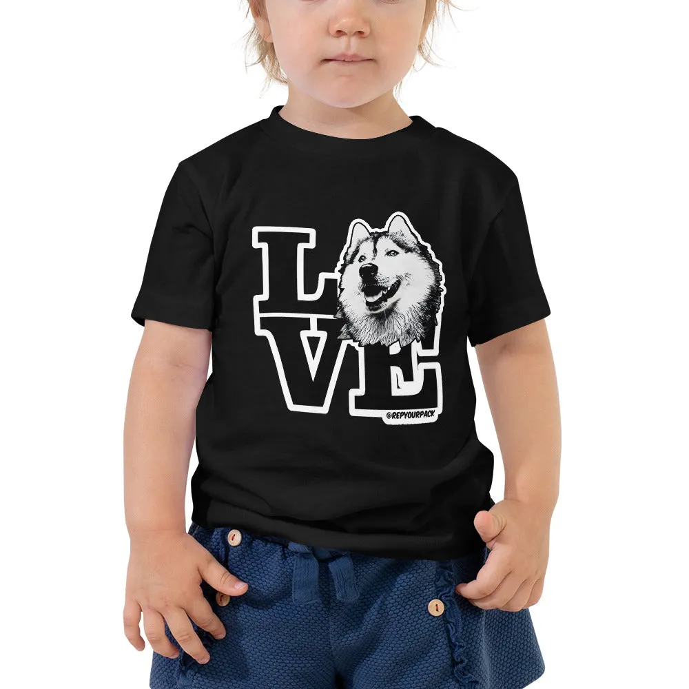 Husky Love Toddler Short Sleeve Tee