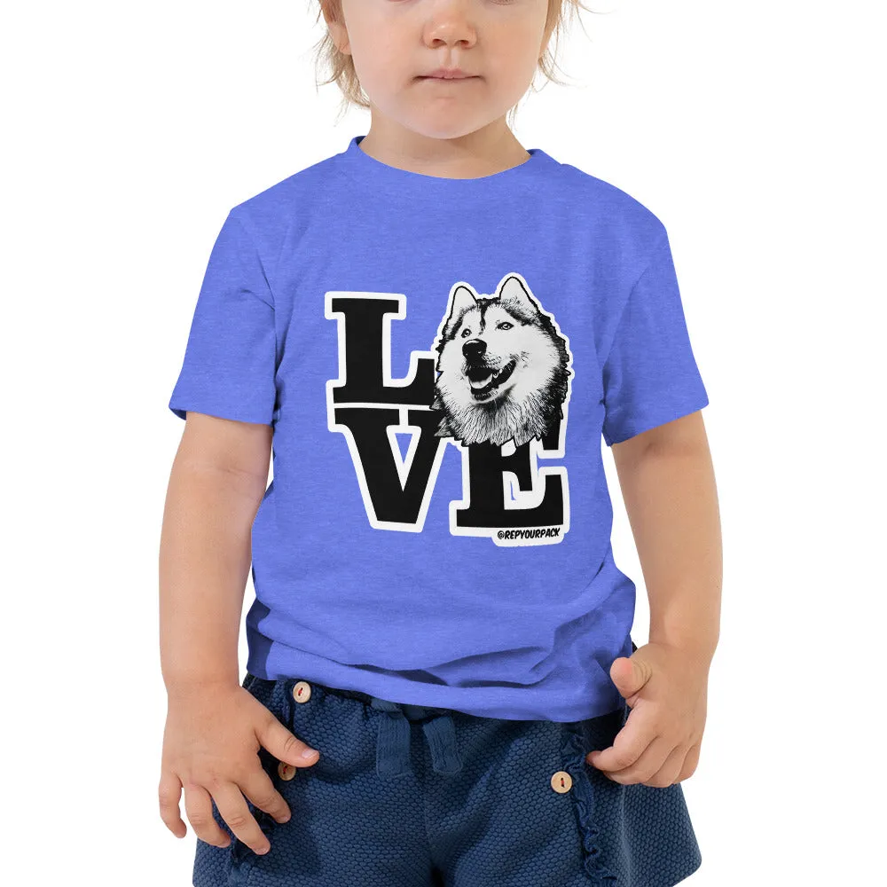 Husky Love Toddler Short Sleeve Tee