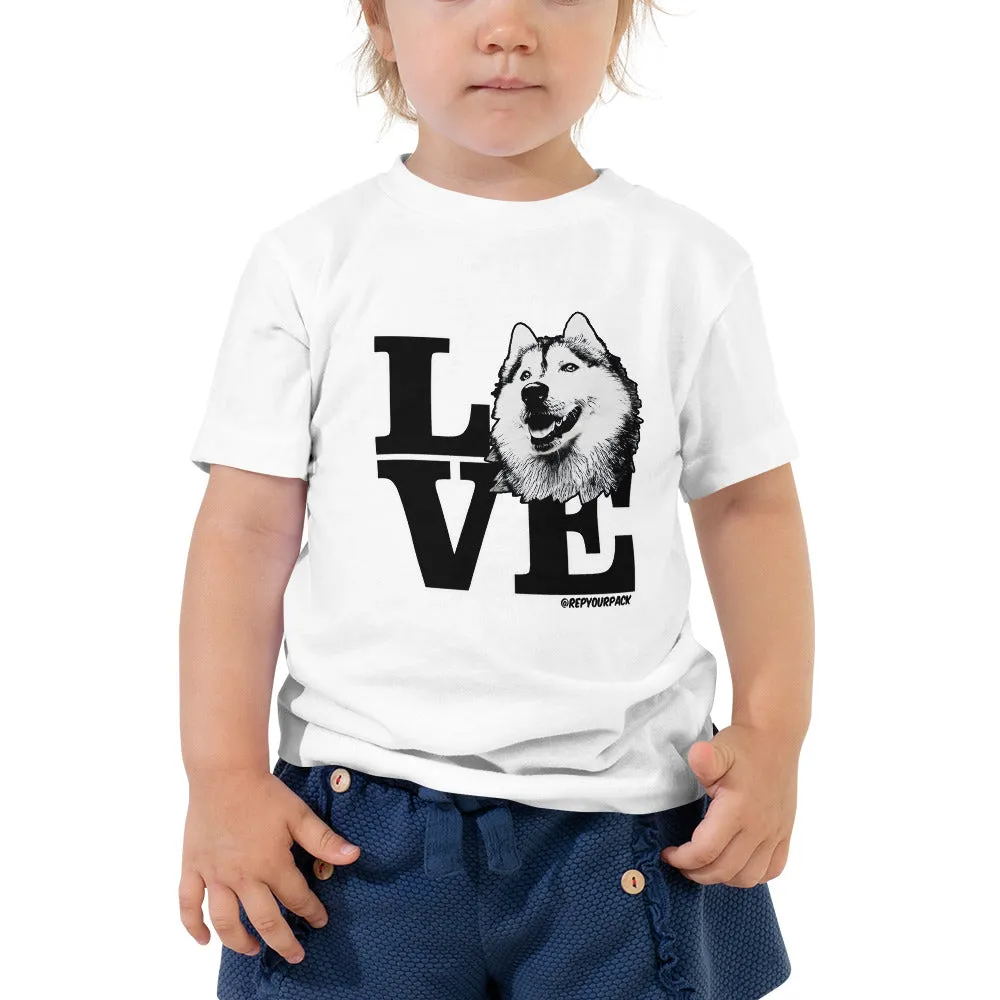 Husky Love Toddler Short Sleeve Tee