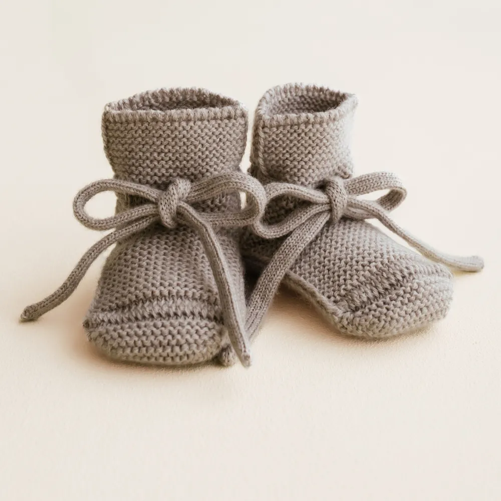 Hvid x Zoen voor Gust - Booties - 100% Merino wool - Sesame