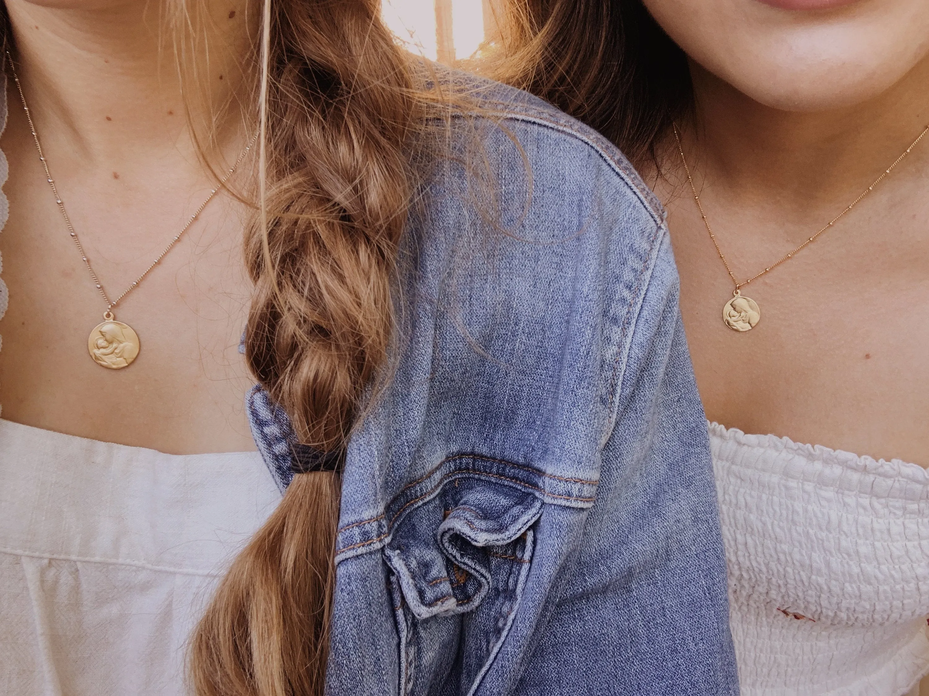 Jesus and Mary Necklace