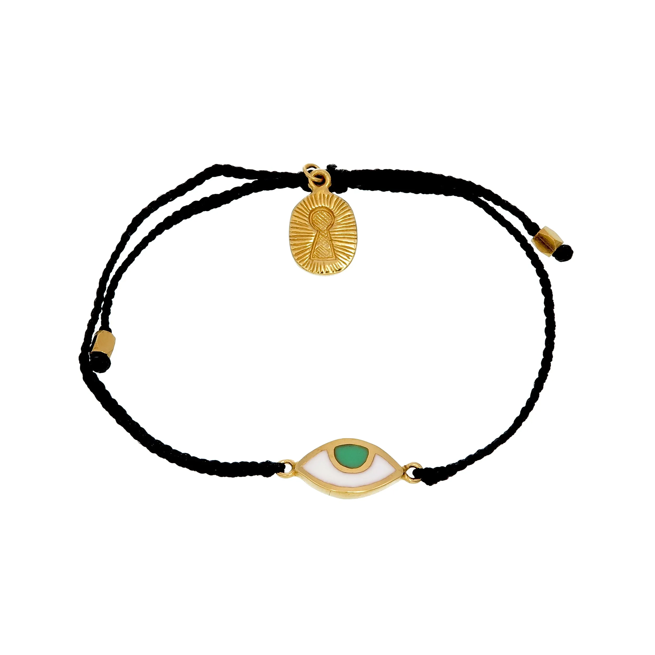 KIDS EYE PROTECTION BRACELET - BLACK - GOLD