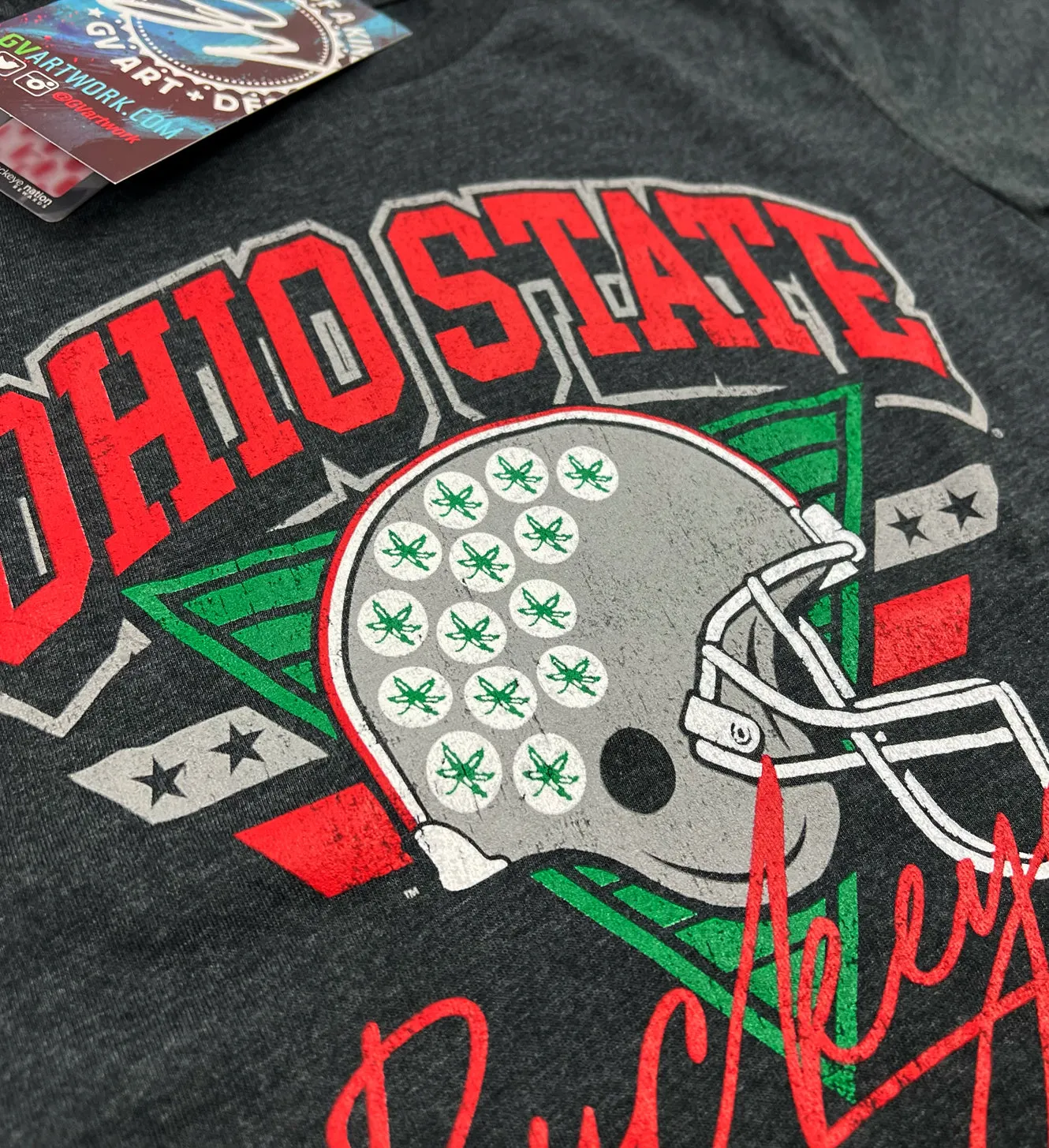 Kids Ohio State Buckeyes Retro Helmet T shirt