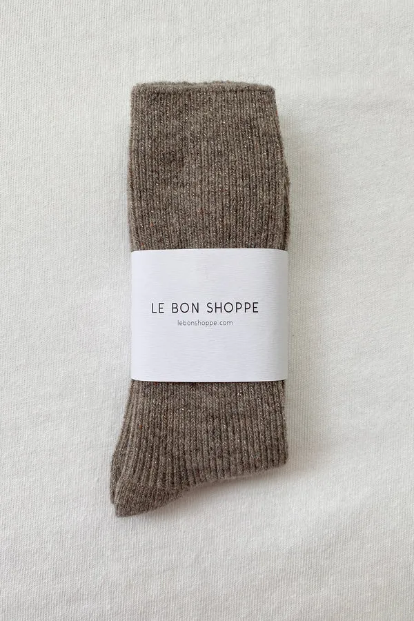 Le Bon Shoppe Winter Sparkle Nutmeg Socks