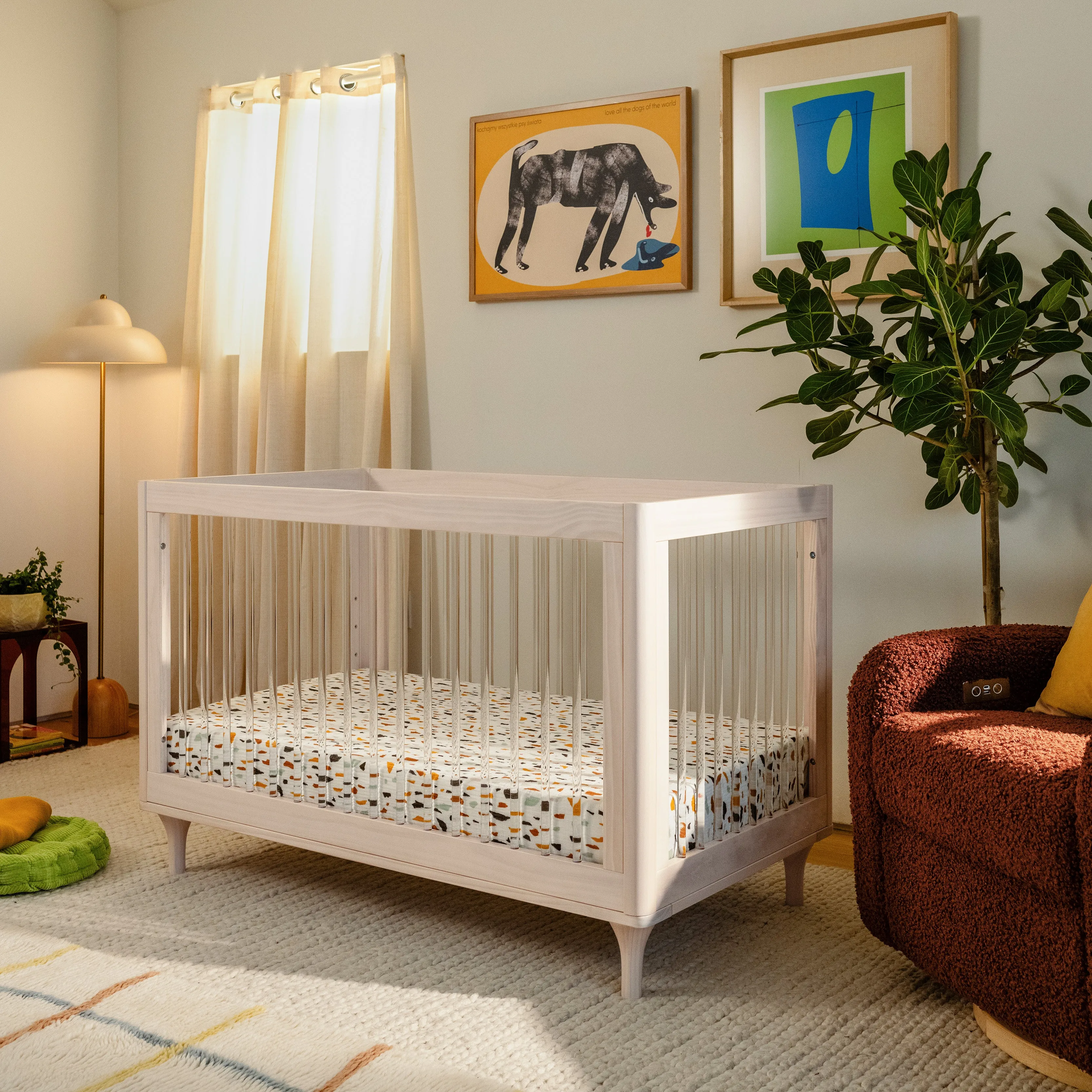 Lolly 3-in-1 Convertible Crib with Toddler Bed Conversion Kit