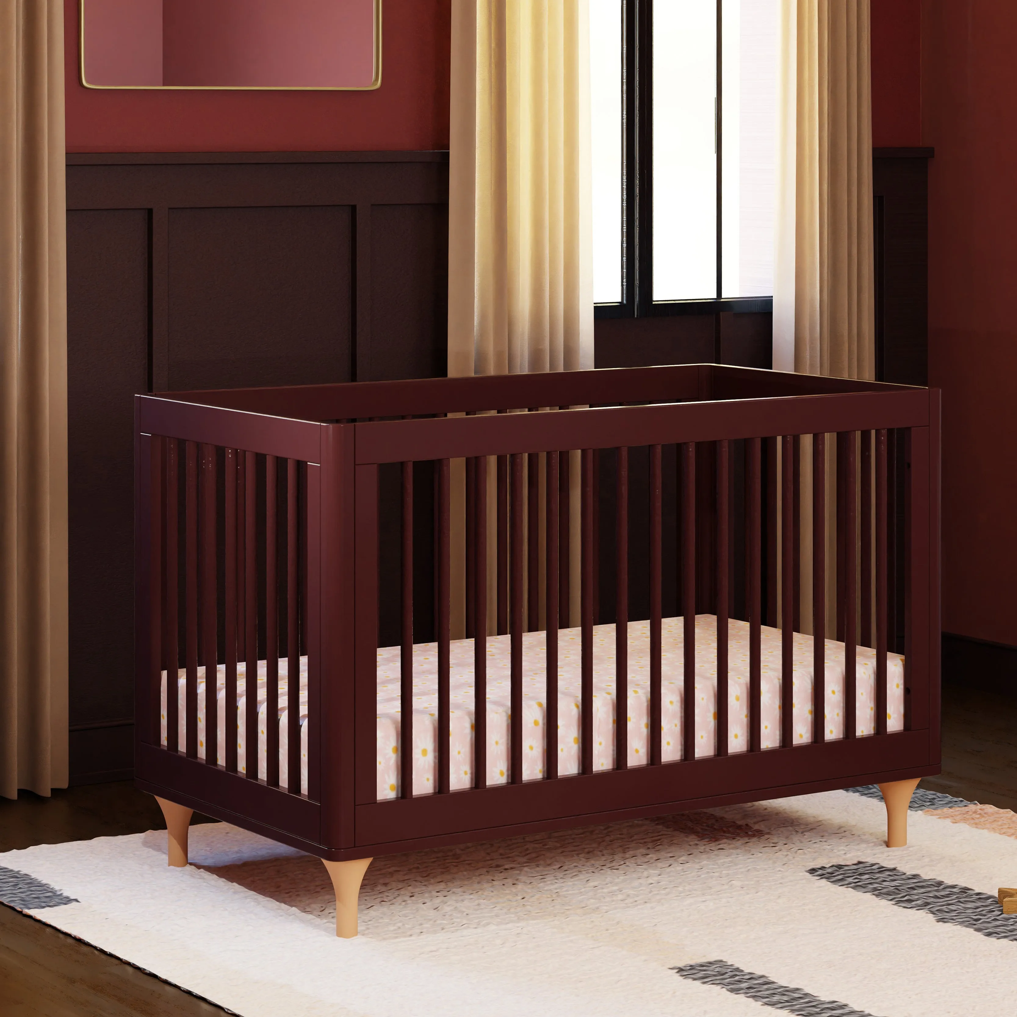 Lolly 3-in-1 Convertible Crib with Toddler Bed Conversion Kit