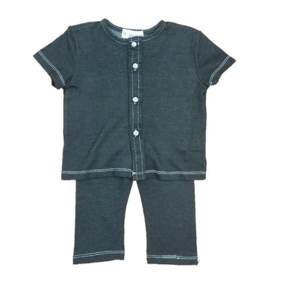 MARTINO - Stitching Chambray Boys 2 pc