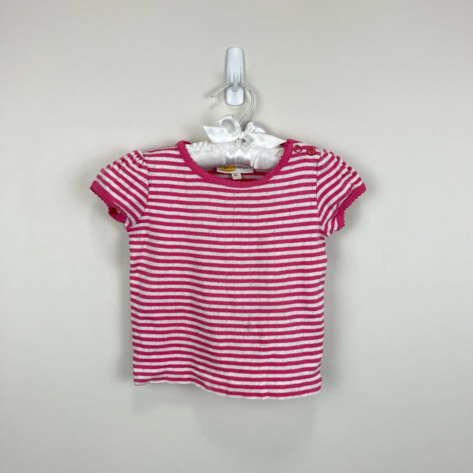 Mini Boden Supersoft Pointelle T-Shirt 2-3 Years