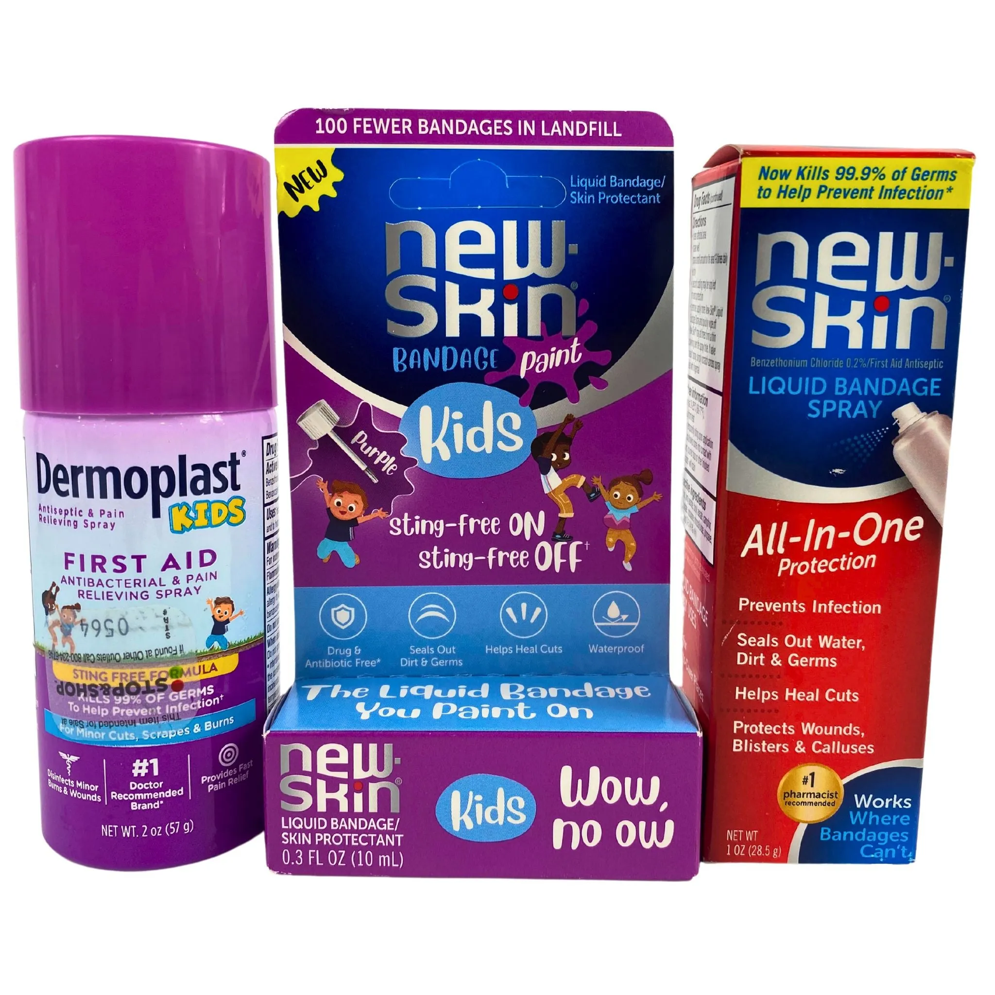 New Skin & Dermoplast Kids Assorted Mix (40 Pcs Lot)