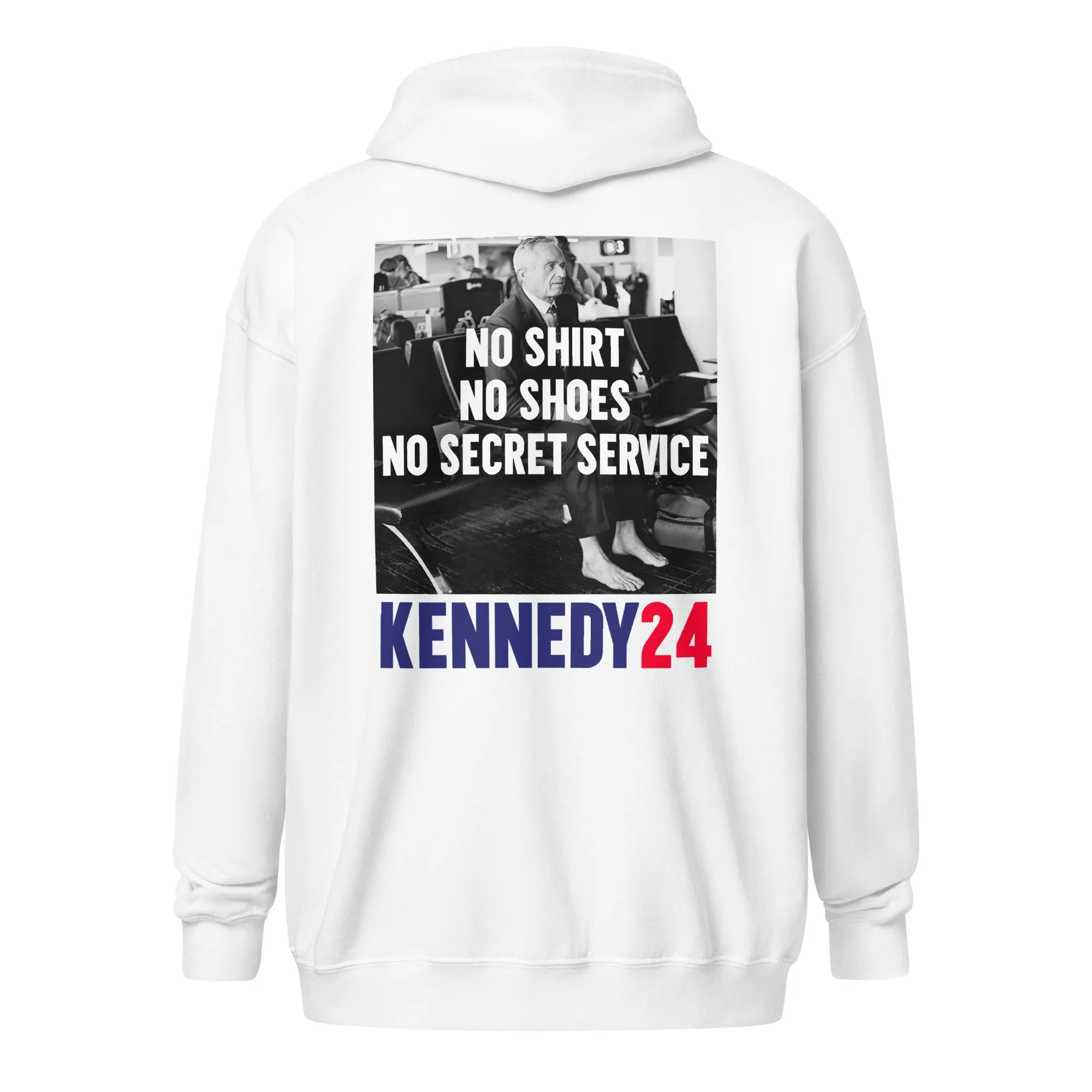 No Shirt, No Shoes, No Secret Service Unisex Zip Hoodie