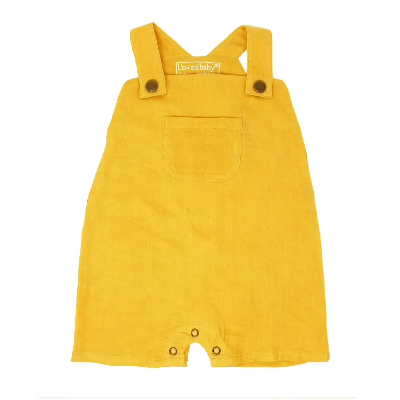 Organic Muslin Overall in Saffron