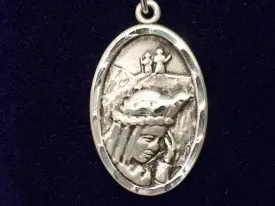 Our Lady Of LaSalette Silver Pendant With Chain