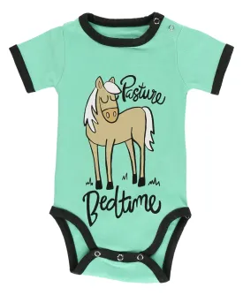 Pasture Bedtime Turquoise Horse Onesie by Lazy One