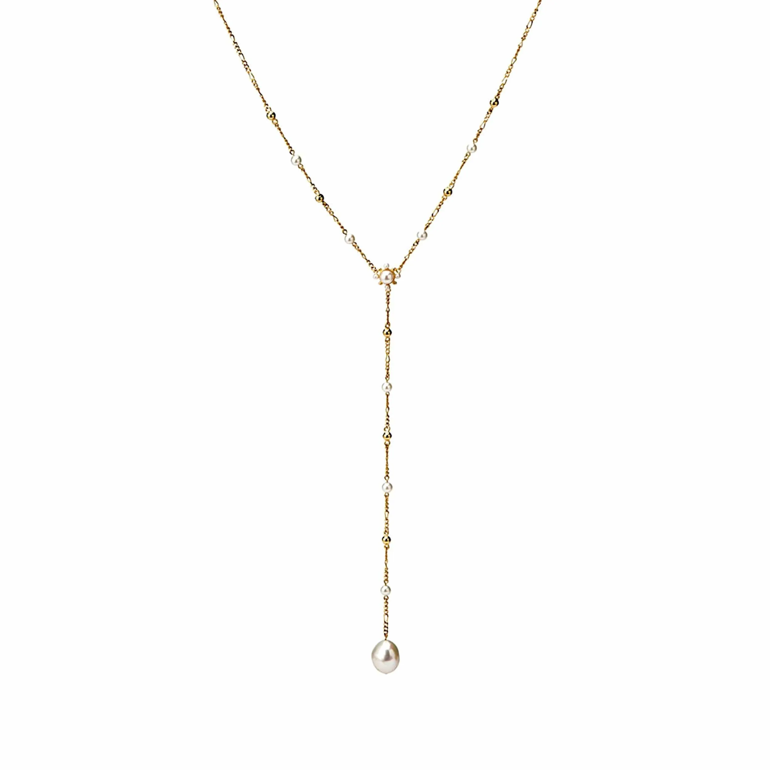 Pearl Lariat Necklace