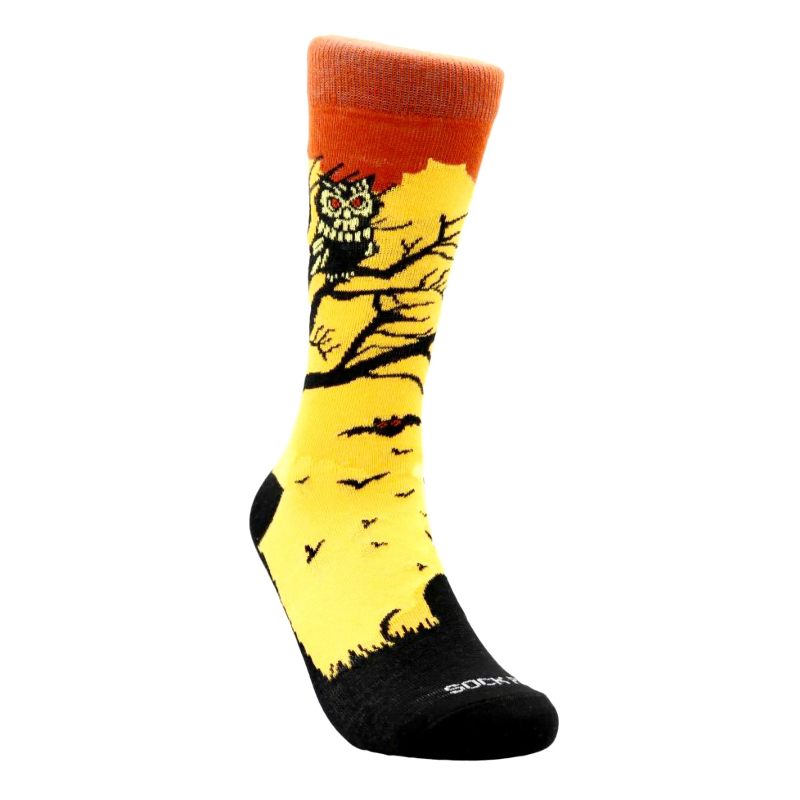 Pensive Owl Resting in a Tree Socks (Adult Small -  Shoe Sizes 2-5)