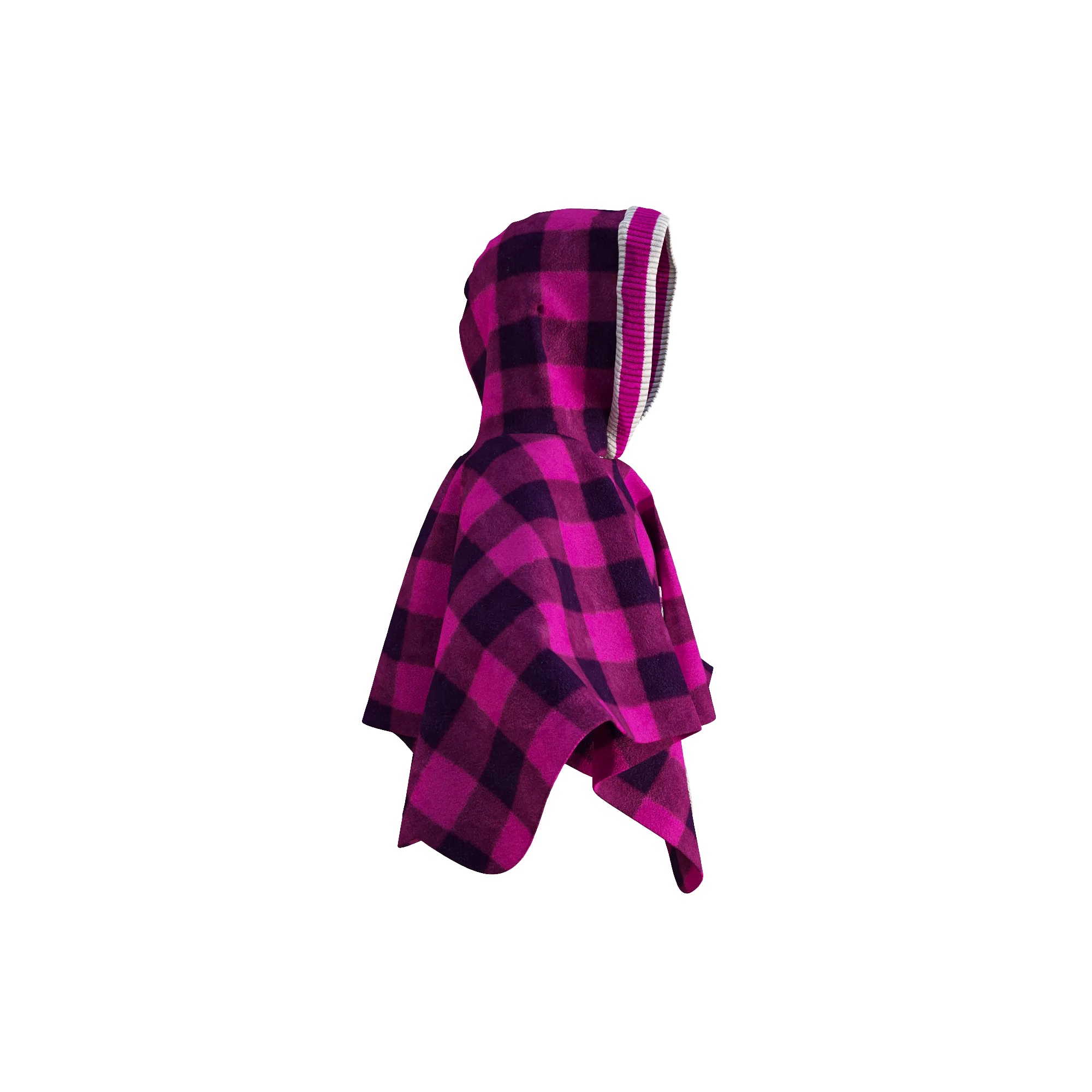 Pookie Poncho - Pink Toddler/Youth Polar Fleece