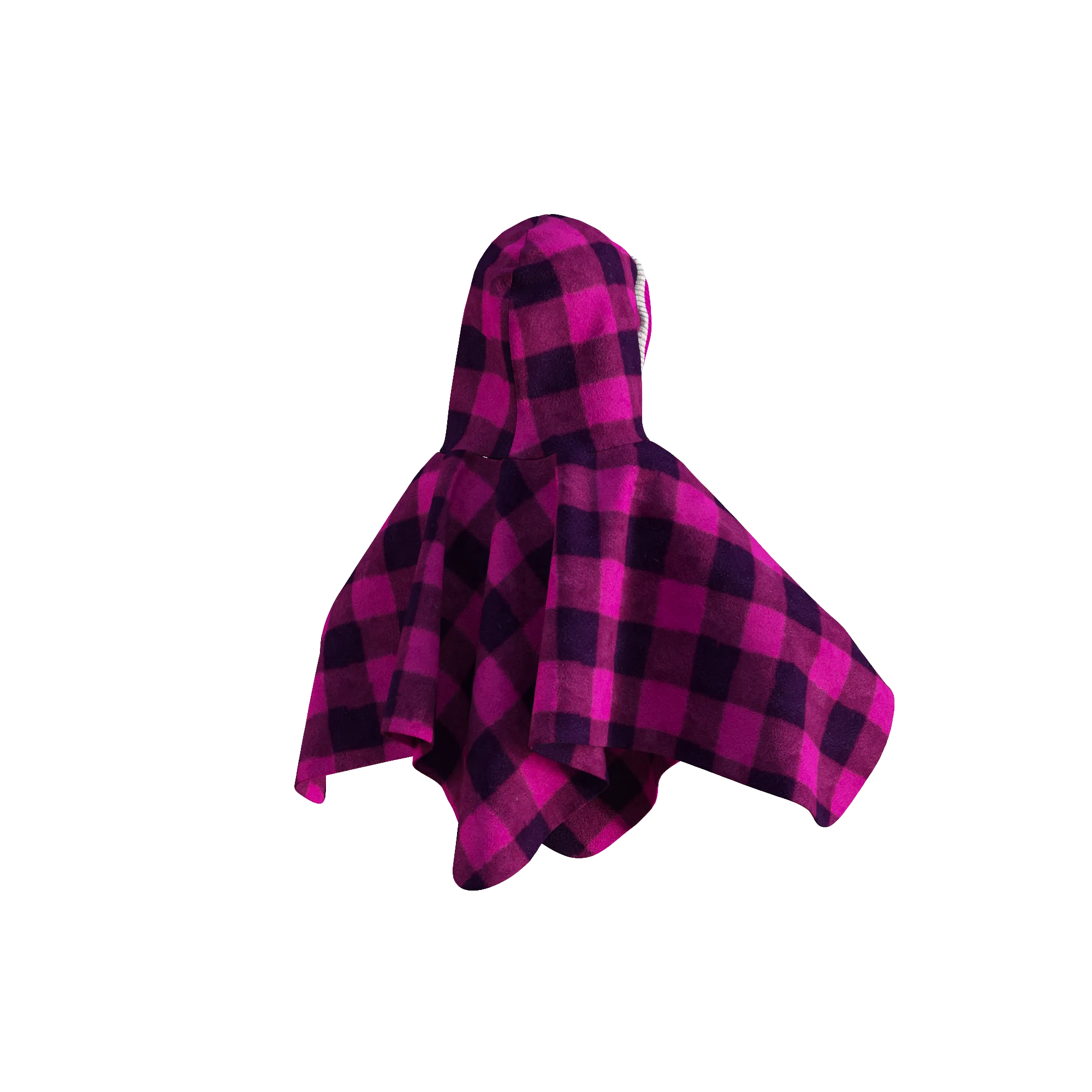 Pookie Poncho - Pink Toddler/Youth Polar Fleece