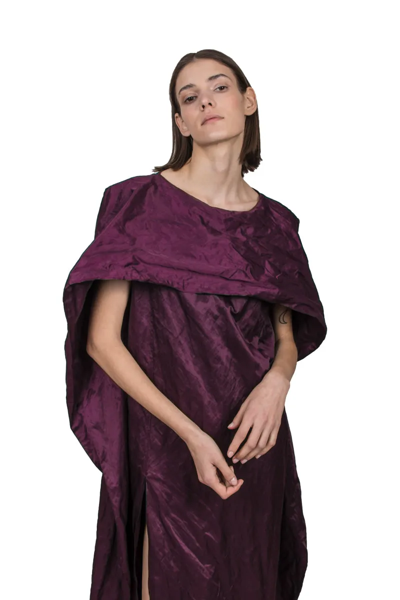 Purple Silk Blend Dress