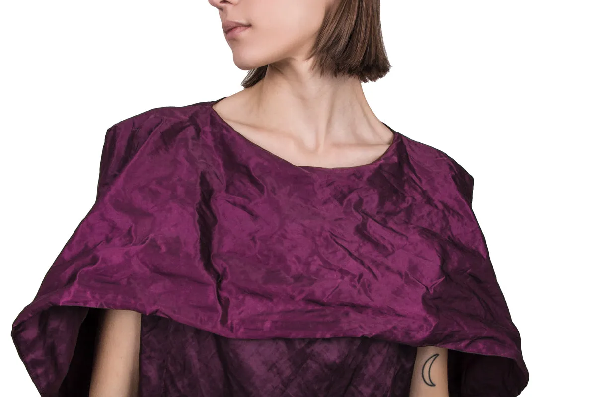 Purple Silk Blend Dress