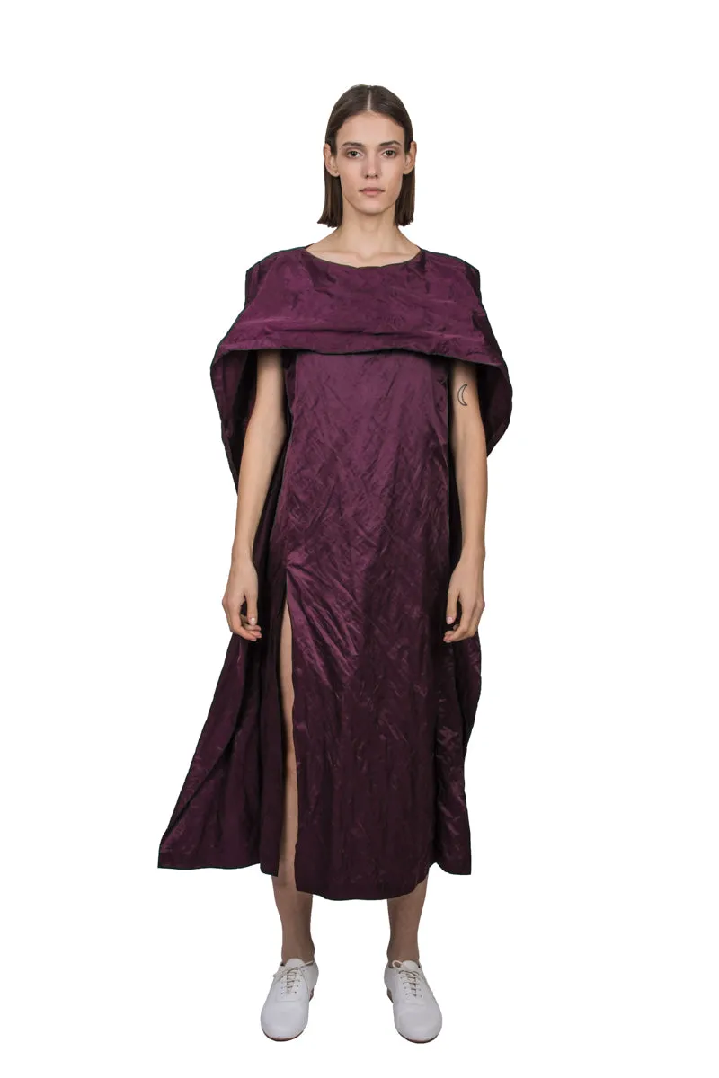 Purple Silk Blend Dress