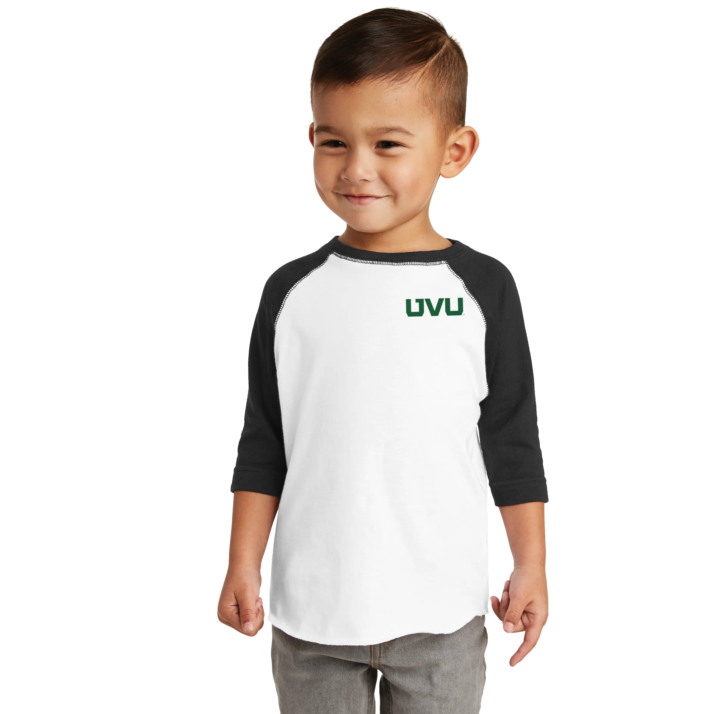 Rabbit Skins Toddler Raglan Fine Jersey Tee - UVU Mono