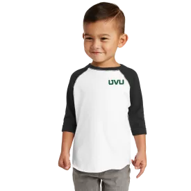 Rabbit Skins Toddler Raglan Fine Jersey Tee - UVU Mono