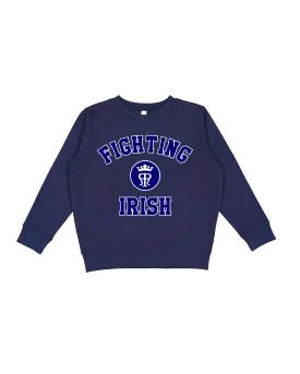 St. Mary Fighting Irish Navy Kids Crewneck