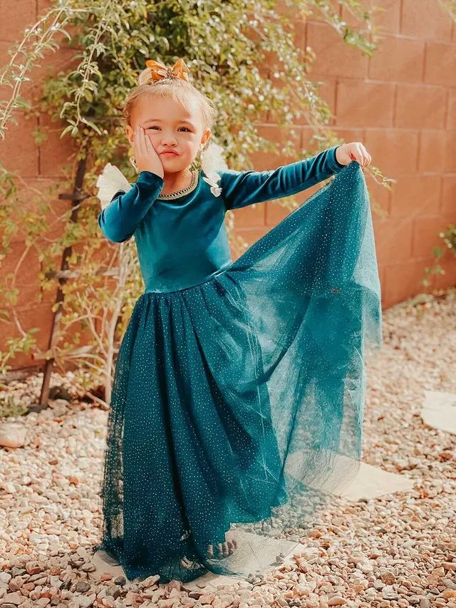 The Brave Princess Teal Costume Dress