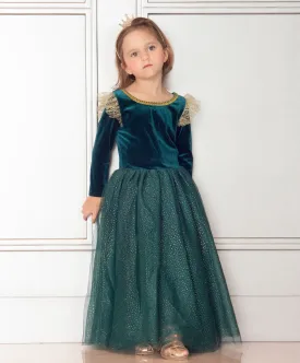 The Brave Princess Teal Costume Dress