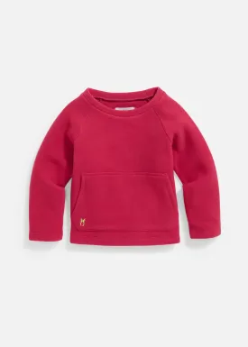 Toddler Crewneck in Vello Fleece (Berry)