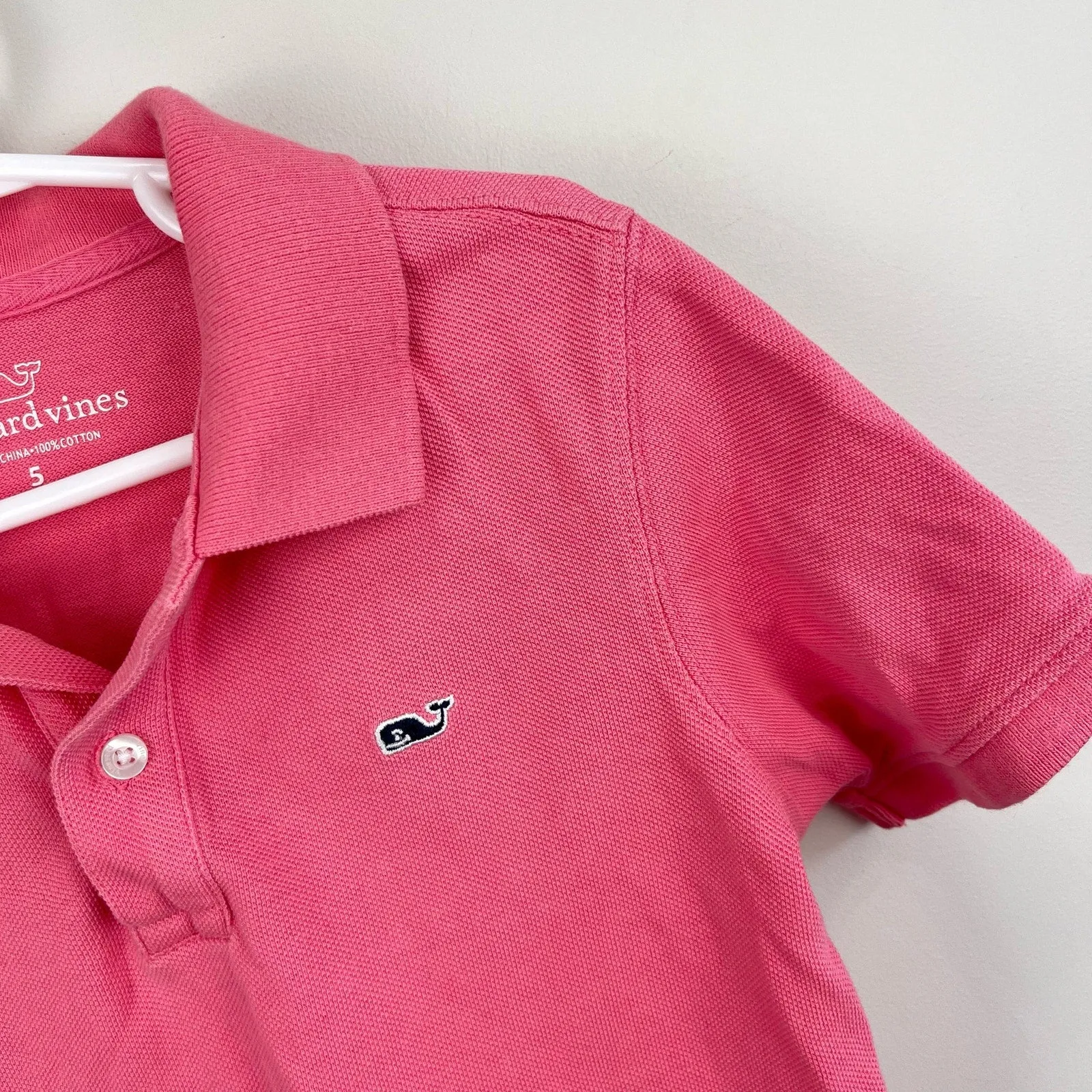 Vineyard Vines Short Sleeve Pink Polo Shirt 5T