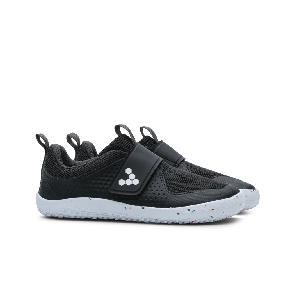 Optimize the title of this e-commerce product to: Vivobarefoot Primus Sport III Kids Shoes in Obsidian