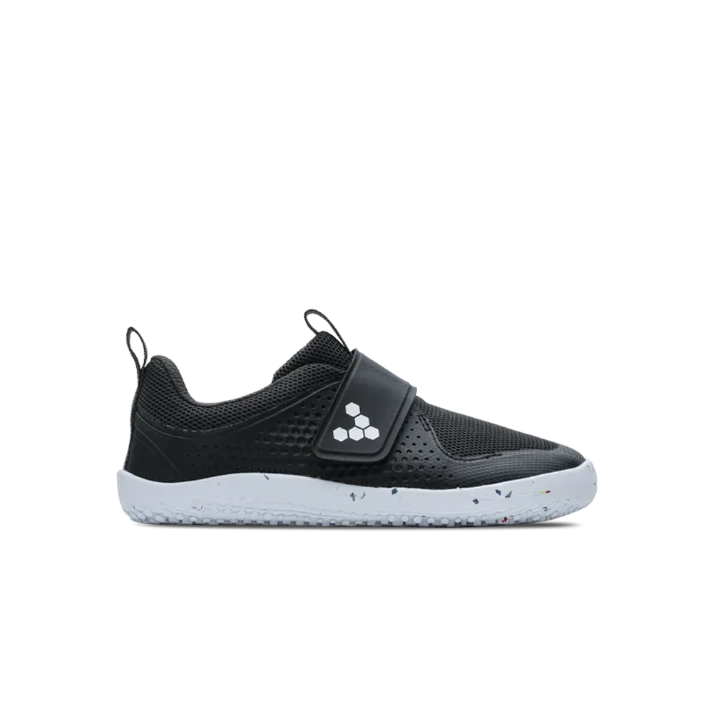 Optimize the title of this e-commerce product to: Vivobarefoot Primus Sport III Kids Shoes in Obsidian